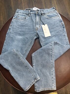 Kenneth Cole Light Blue Slim Straight Jeans